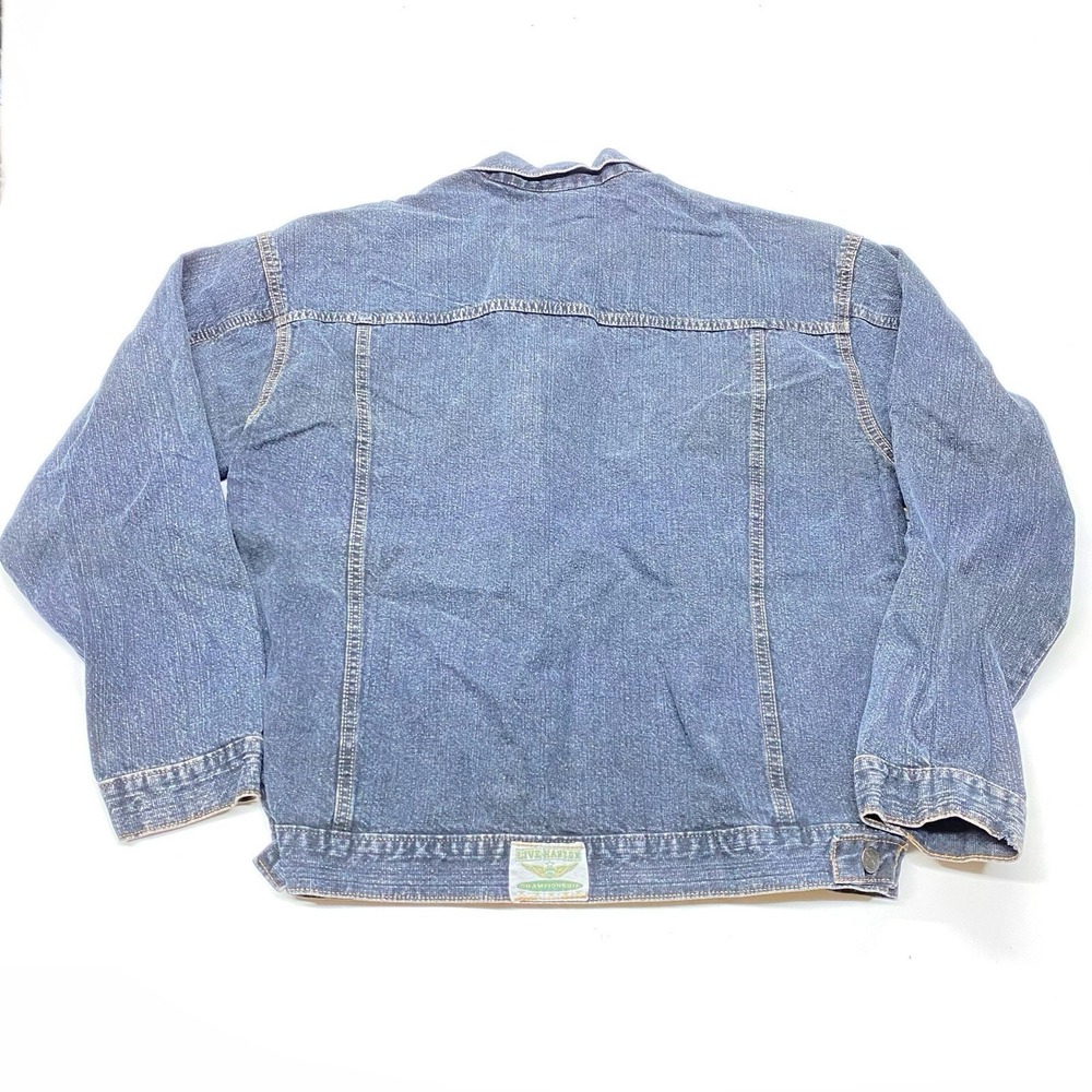 Vintage Live Hanton Denim Trucker Jacket Med [Sz 40] 90s Streetwear Jean Jacket View 2